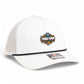 2025 March Madness Final Four 3D Snapback Trucker Rope Hat- White/ Black