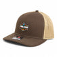 2025 March Madness Final Four 3D Snapback Trucker Hat- Brown/ Tan