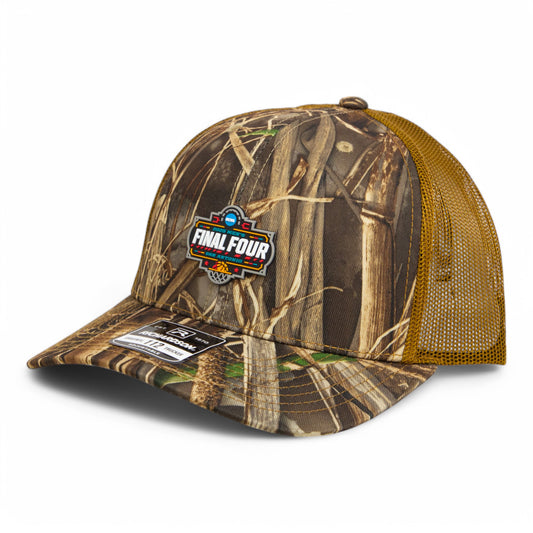 2025 March Madness Final Four 3D Snapback Trucker Hat- Realtree Max 7/ Buck