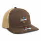 2025 March Madness Final Four 3D Snapback Trucker Hat- Brown/ Tan