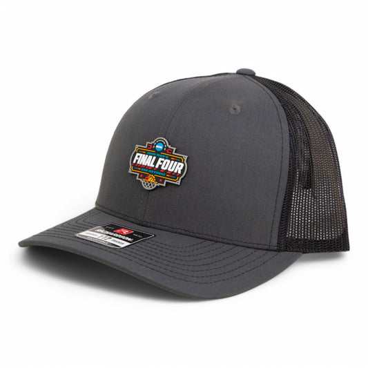 2025 March Madness Final Four 3D Snapback Trucker Hat- Charcoal/ Black