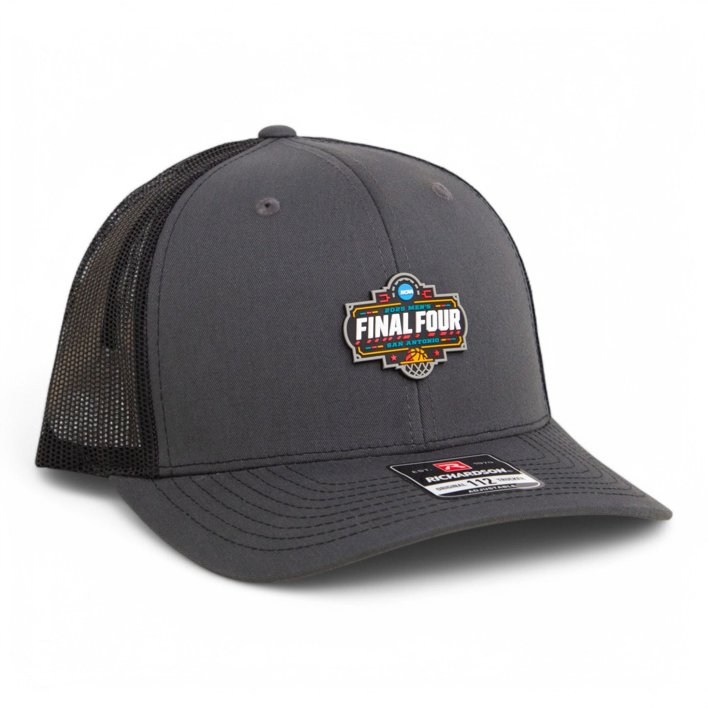 2025 March Madness Final Four 3D Snapback Trucker Hat- Charcoal/ Black