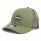 2025 March Madness Final Four 3D Snapback Trucker Hat- Loden Camo