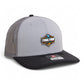 2025 March Madness Final Four 3D Snapback Trucker Hat- Grey/ Charcoal/ Black