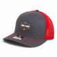 2025 March Madness Final Four 3D Snapback Trucker Hat- Charcoal/ Red