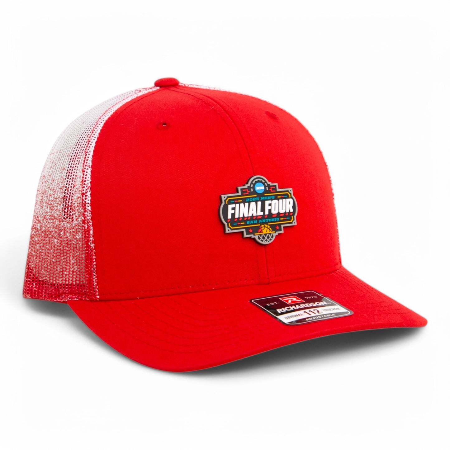 2025 March Madness Final Four 3D Snapback Trucker Hat- Red Fade