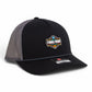 2025 March Madness Final Four 3D Snapback Trucker Rope Hat- Black/ Charcoal