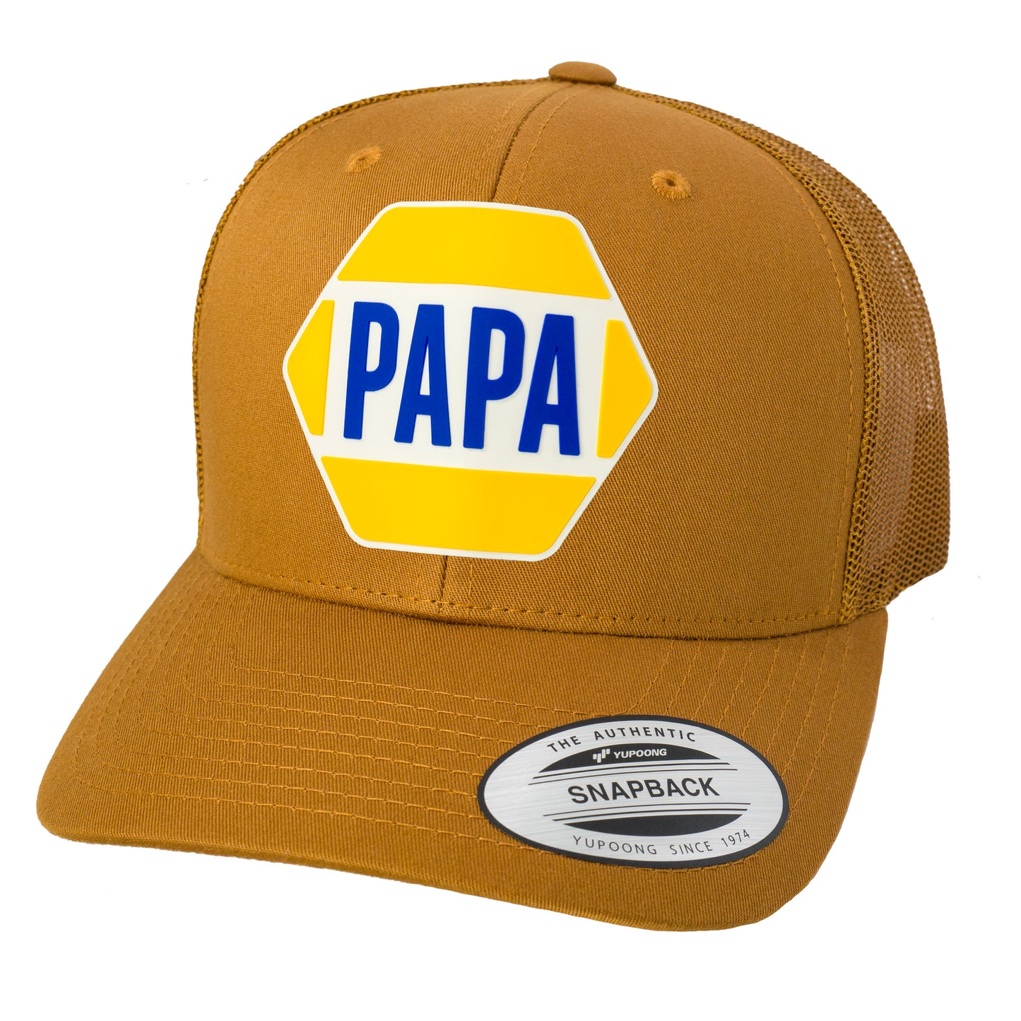 PAPA Know How 3D Classic YP Snapback Trucker Hat- Caramel - Ten Gallon Hat Co.