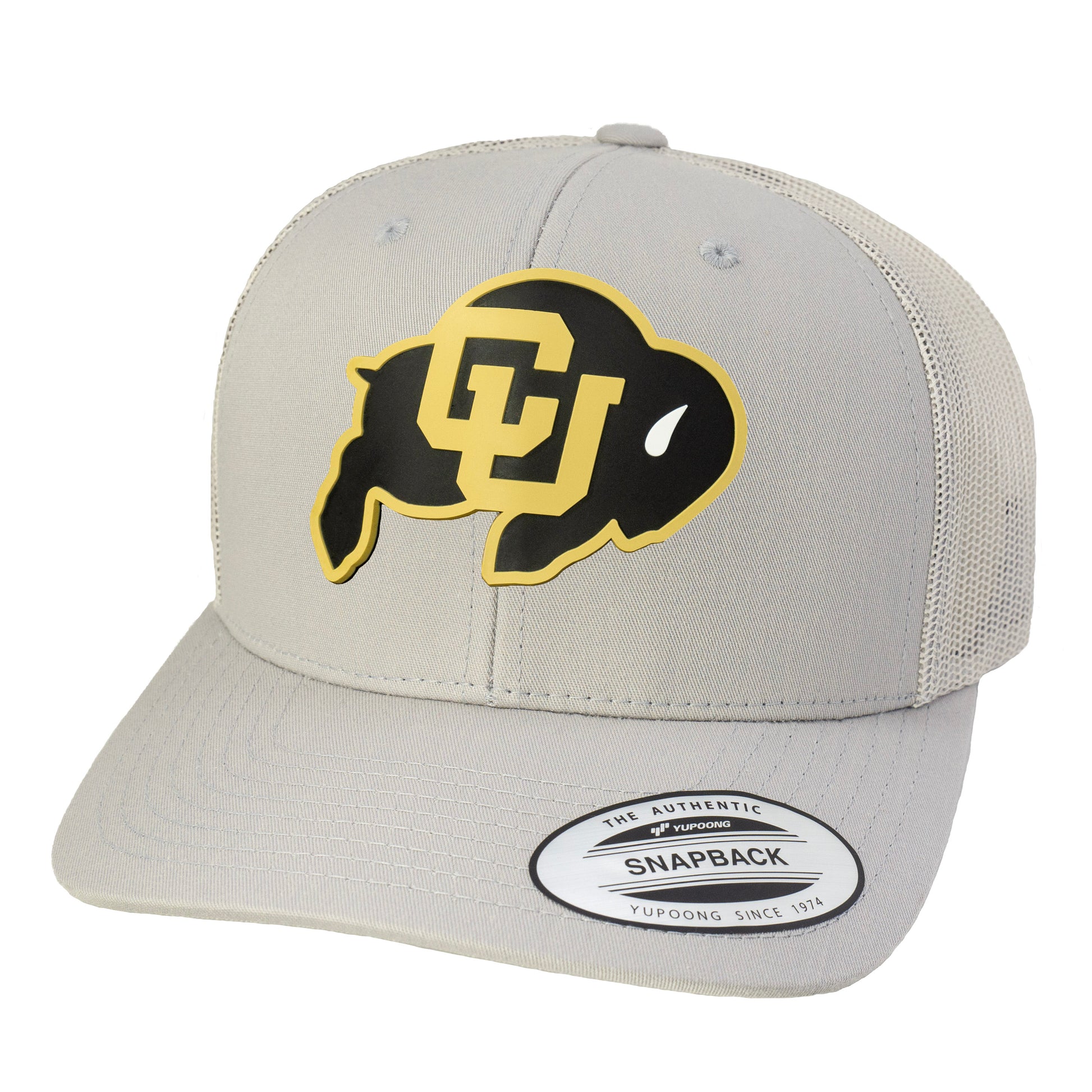 Colorado Buffaloes Classic YP Snapback Trucker Hat- Silver - Ten Gallon Hat Co.