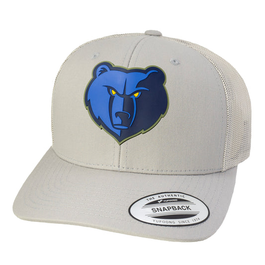 Memphis Grizzlies 3D YP Snapback Trucker Hat- Silver - Ten Gallon Hat Co.
