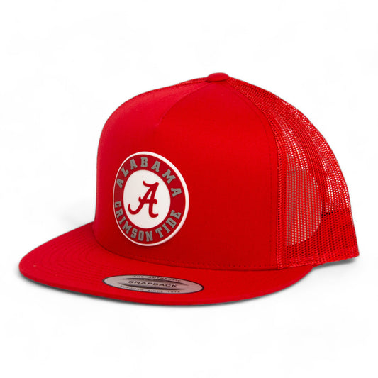 Alabama Crimson Tide 3D YP Snapback Flat Bill Trucker Hat- Red