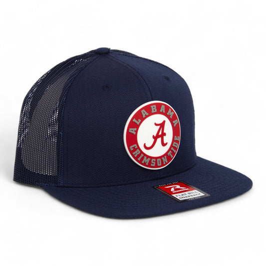 Alabama Crimson Tide 3D Wool Blend Flat Bill Hat- Navy