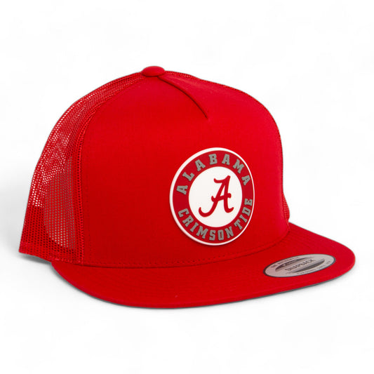 Alabama Crimson Tide 3D YP Snapback Flat Bill Trucker Hat- Red