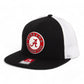 Alabama Crimson Tide 3D Wool Blend Flat Bill Hat- Black/ White