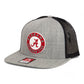 Alabama Crimson Tide 3D Wool Blend Flat Bill Hat- Heather Grey/ Black