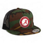 Alabama Crimson Tide 3D YP Snapback Flat Bill Trucker Hat- Army Camo/ Black