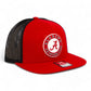 Alabama Crimson Tide 3D Wool Blend Flat Bill Hat- Red/ Black