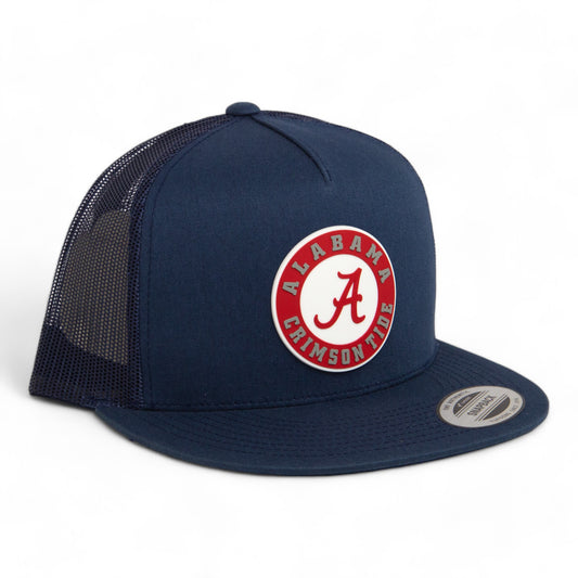 Alabama Crimson Tide 3D YP Snapback Flat Bill Trucker Hat- Navy