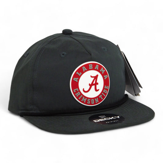 Alabama Crimson Tide 3D Classic Rope Hat- Charcoal/ Black