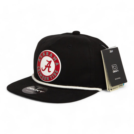 Alabama Crimson Tide 3D Classic Rope Hat- Black/ White