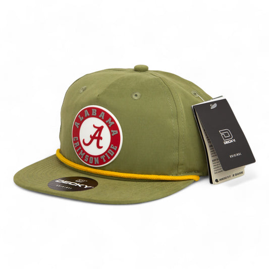 Alabama Crimson Tide 3D Classic Rope Hat- Loden/ Amber