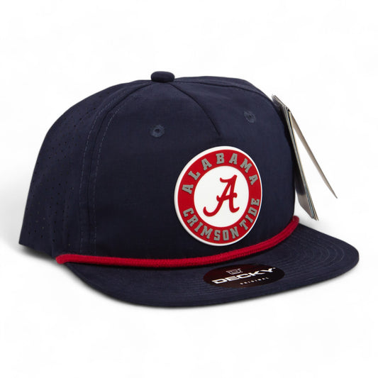 Alabama Crimson Tide 3D Perforated Rope Hat- Navy/ Red