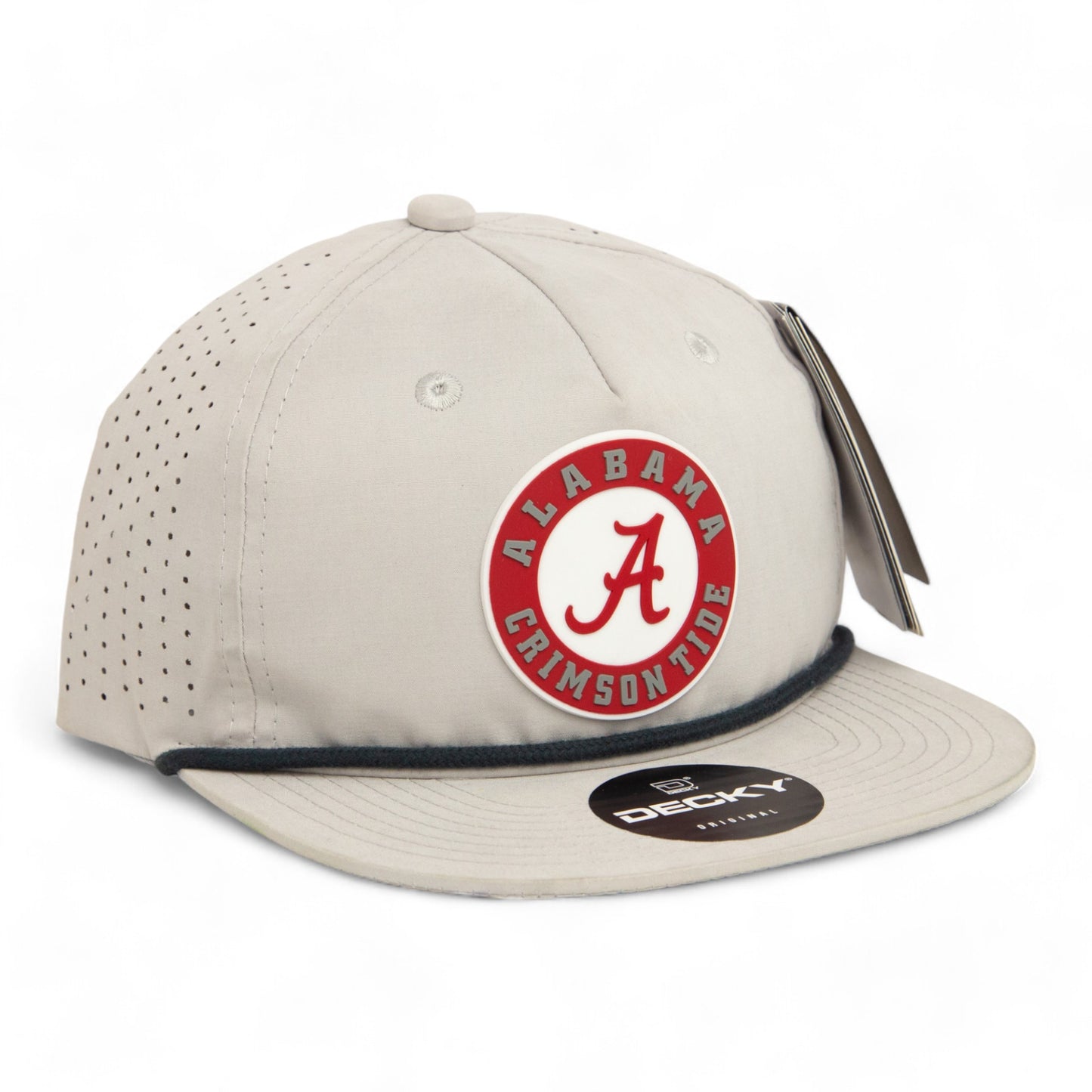 Alabama Crimson Tide 3D Perforated Rope Hat- Grey/ Charcoal