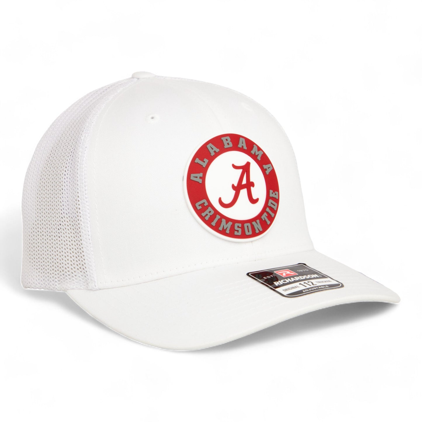 Alabama Crimson Tide 3D Snapback Trucker Hat- White