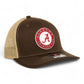 Alabama Crimson Tide 3D Snapback Trucker Hat- Brown/ Tan