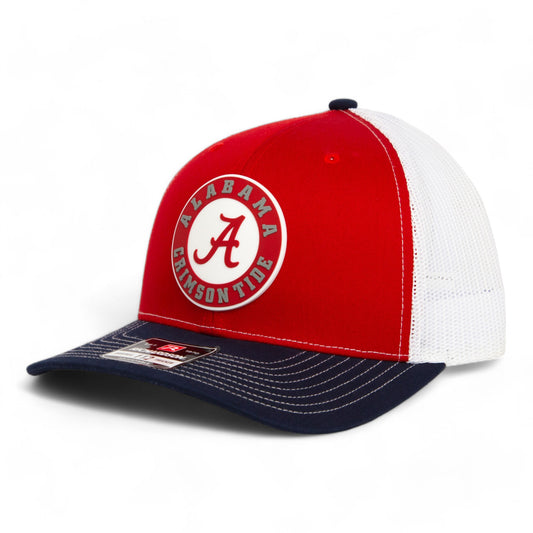 Alabama Crimson Tide 3D Snapback Trucker Hat- Red/ White/ Navy