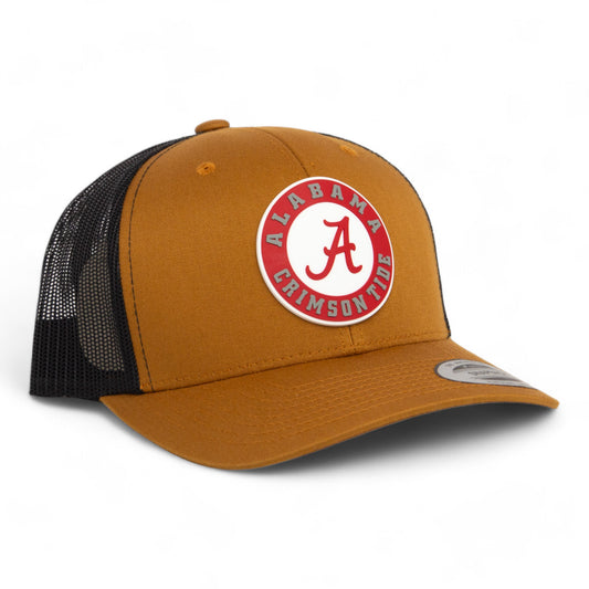 Alabama Crimson Tide 3D YP Snapback Trucker Hat- Caramel/ Black