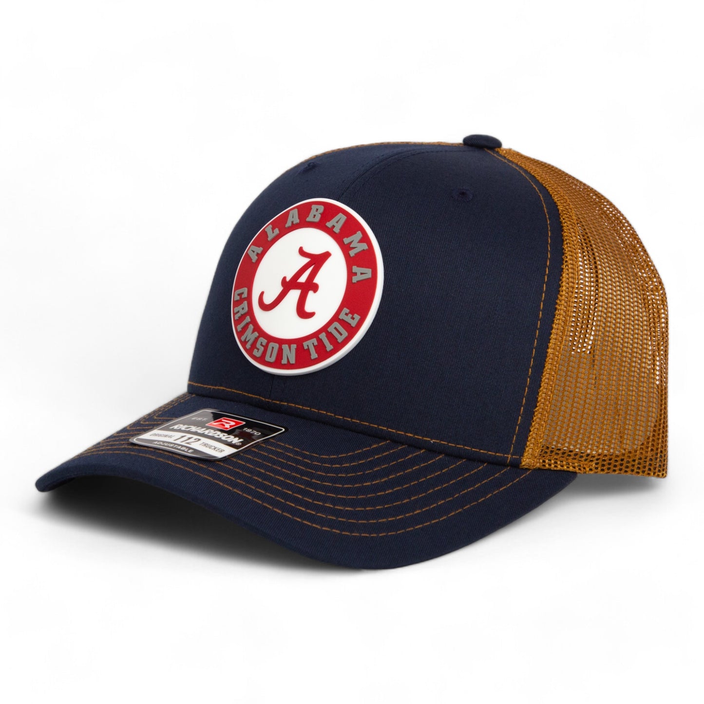 Alabama Crimson Tide 3D Snapback Trucker Hat- Navy/ Caramel