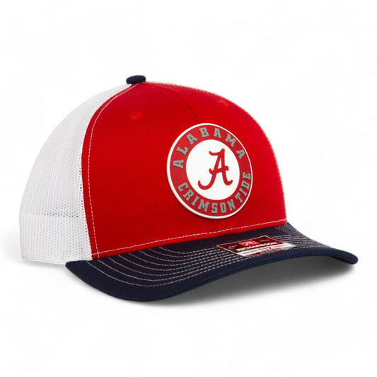 Alabama Crimson Tide 3D Snapback Trucker Hat- Red/ White/ Navy