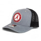 Alabama Crimson Tide 3D Snapback Trucker Hat- Heather Grey/ Black