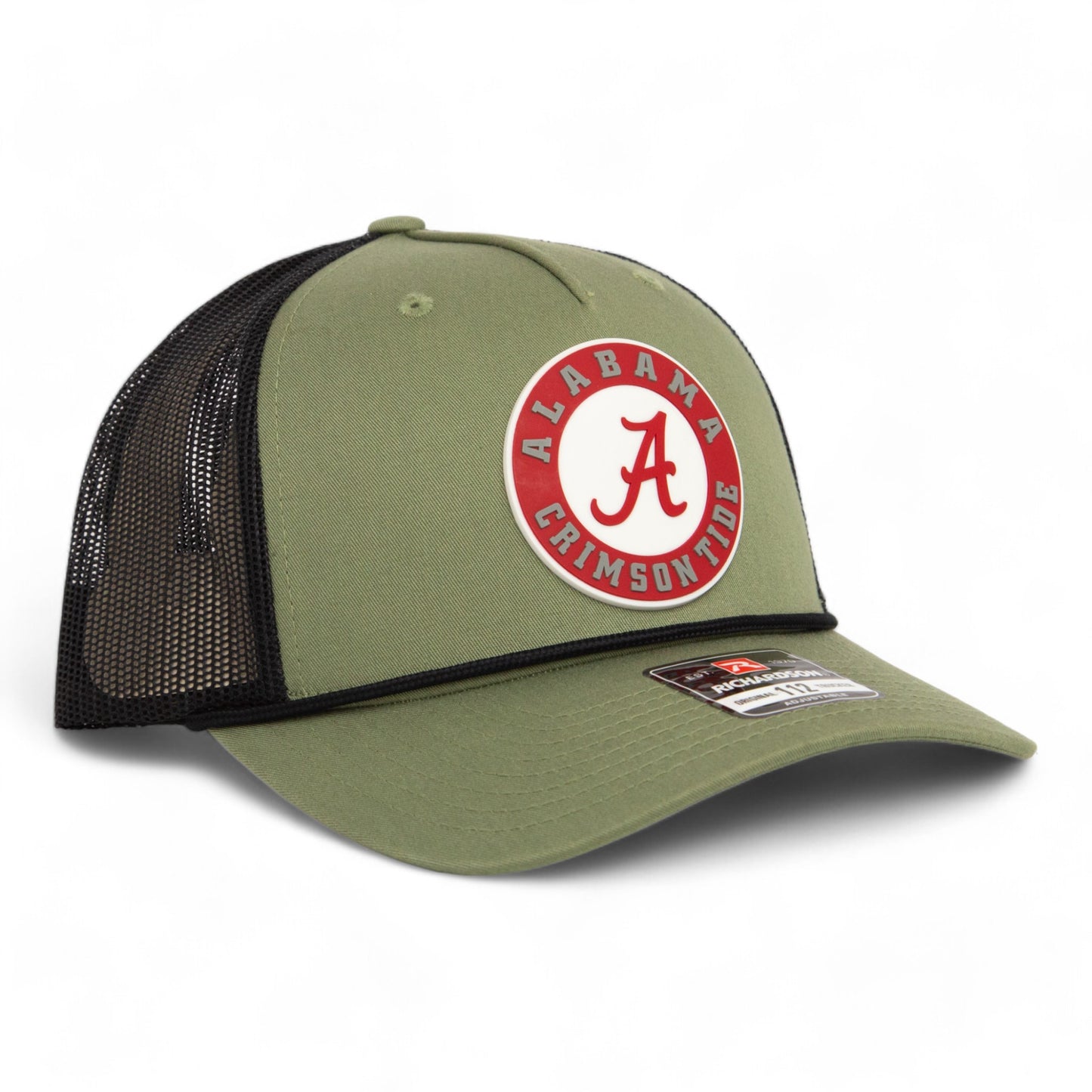 Alabama Crimson Tide 3D Snapback Trucker Rope Hat- Loden/ Black