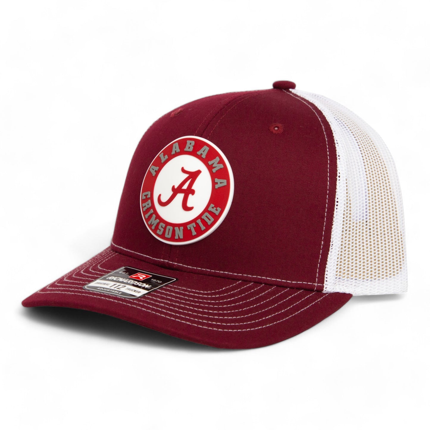 Alabama Crimson Tide 3D Snapback Trucker Hat- Cardinal/ White