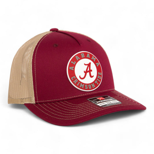 Alabama Crimson Tide 3D Snapback Trucker Hat- Cardinal/ Tan