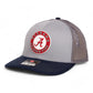 Alabama Crimson Tide 3D Snapback Trucker Hat- Grey/ Charcoal/ Navy