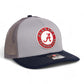 Alabama Crimson Tide 3D Snapback Trucker Hat- Grey/ Charcoal/ Navy