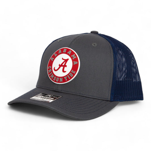 Alabama Crimson Tide 3D Snapback Trucker Hat- Charcoal/ Navy