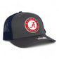 Alabama Crimson Tide 3D Snapback Trucker Hat- Charcoal/ Navy