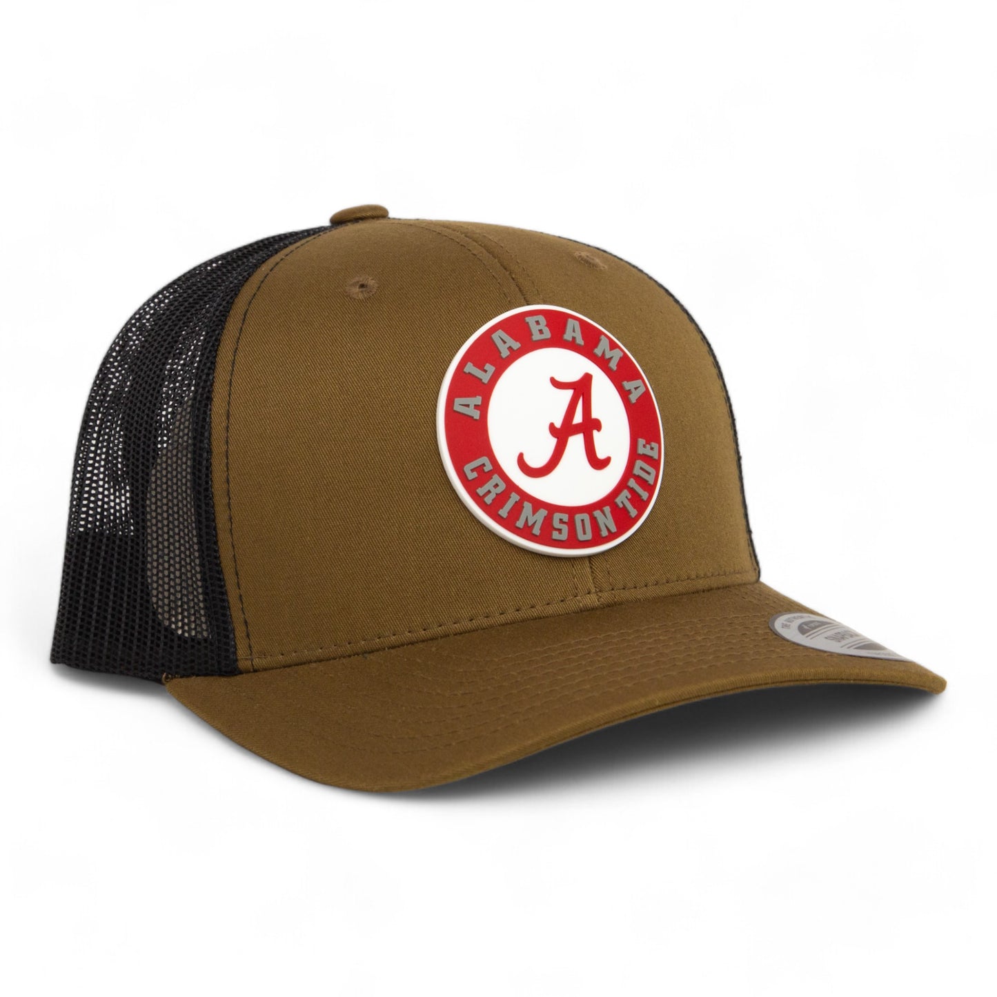 Alabama Crimson Tide 3D YP Snapback Trucker Hat- Coyote/ Black