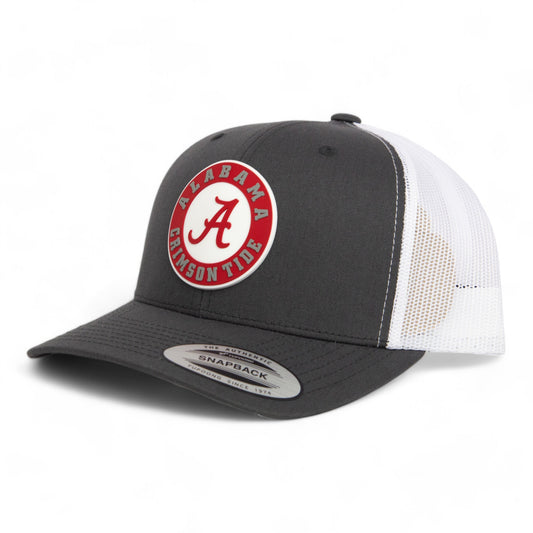 Alabama Crimson Tide 3D YP Snapback Trucker Hat- Charcoal/ White