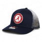 Alabama Crimson Tide 3D Snapback Trucker Hat- Navy Fade