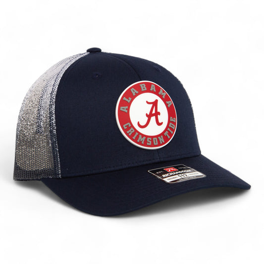 Alabama Crimson Tide 3D Snapback Trucker Hat- Navy Fade