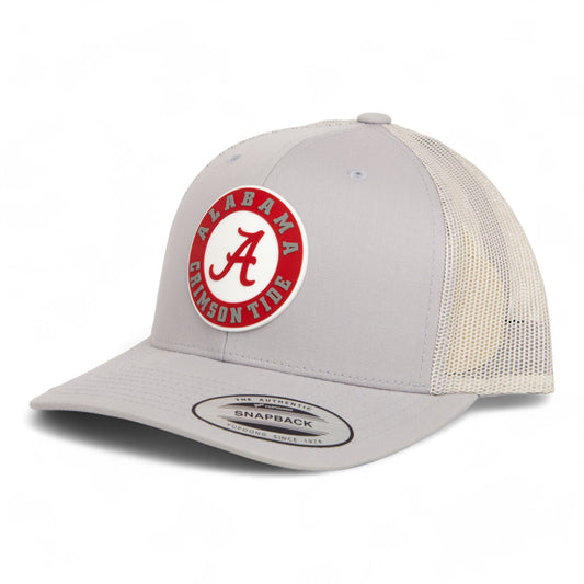 Alabama Crimson Tide 3D YP Snapback Trucker Hat- Silver