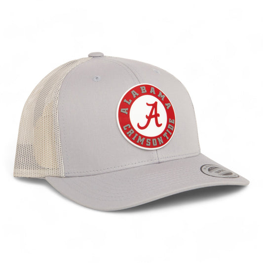 Alabama Crimson Tide 3D YP Snapback Trucker Hat- Silver