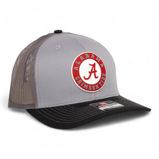 Alabama Crimson Tide 3D Snapback Trucker Hat- Grey/ Charcoal/ Black