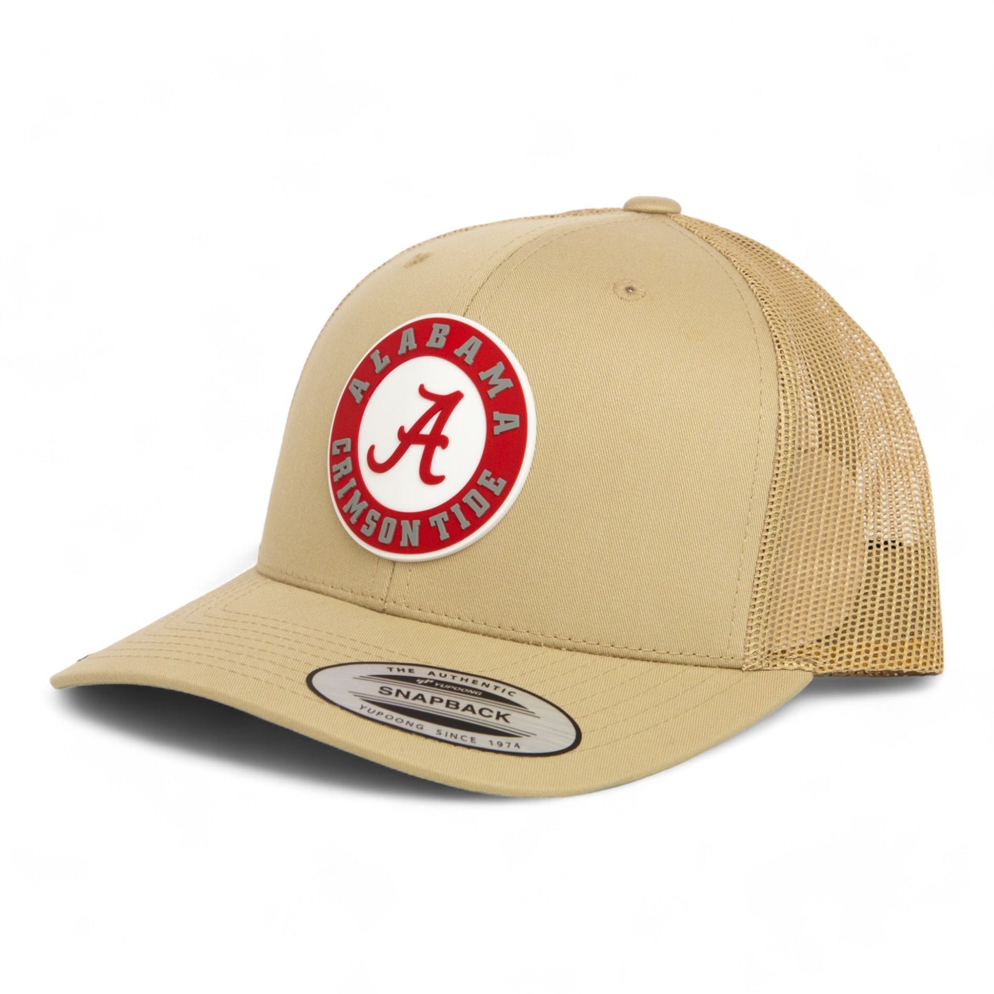 Alabama Crimson Tide 3D YP Snapback Trucker Hat- Tan