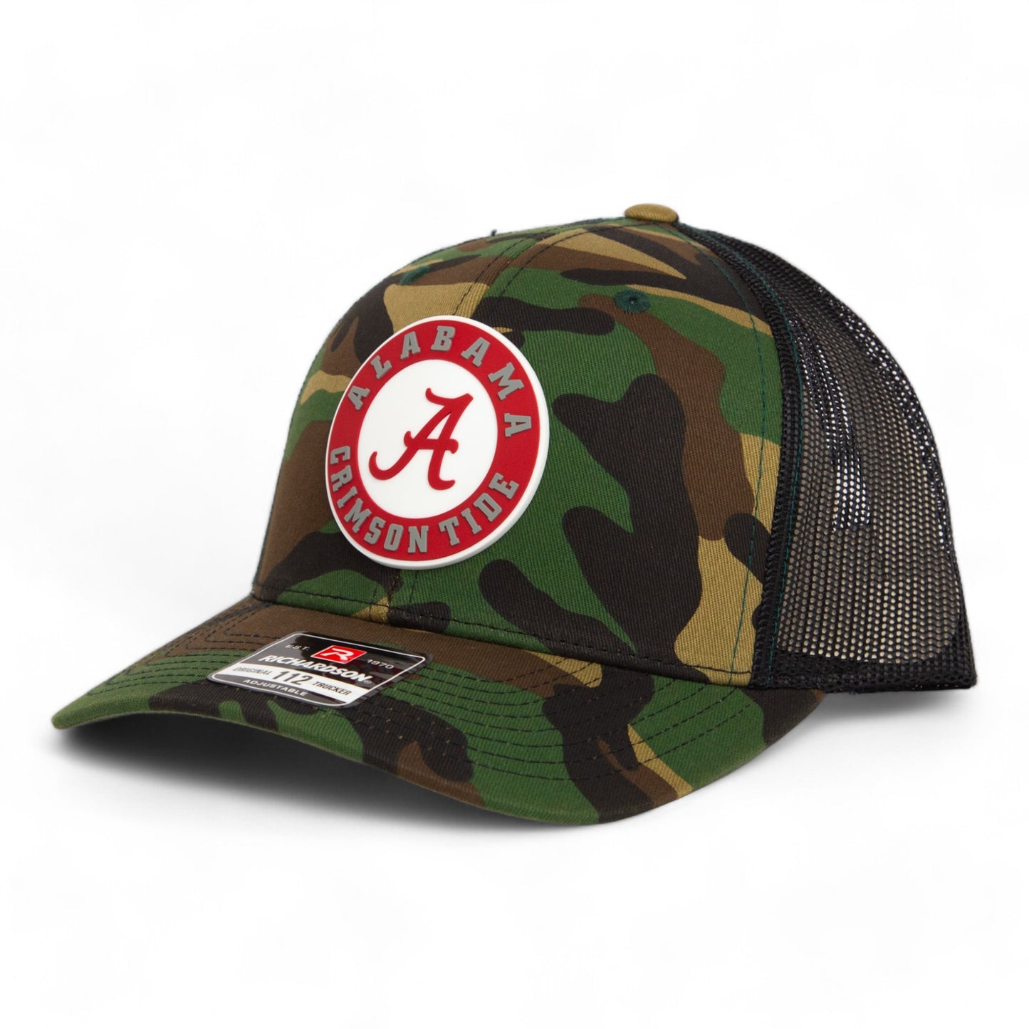 Alabama Crimson Tide 3D Snapback Trucker Hat- Army Camo/ Black